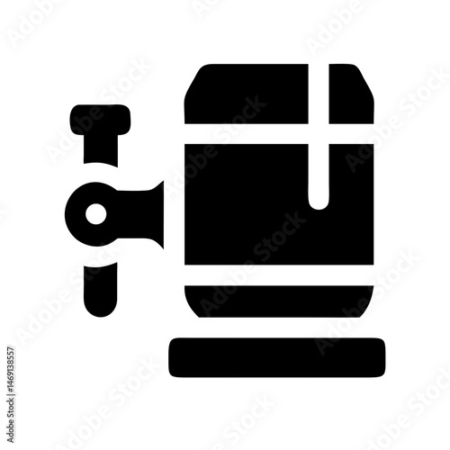 Beer Keg Dispenser Bar Icon Design