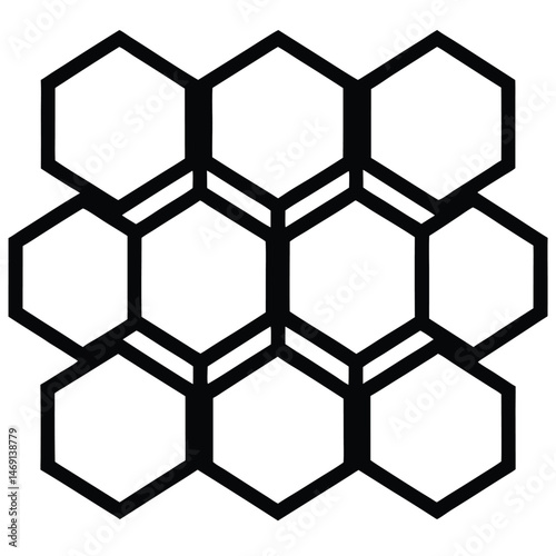 This seamless geometric pattern showcases a honeycomb structure with 3D hexagon shapes, creating a modern, tileable texture ideal for wallpaper or business backdrops