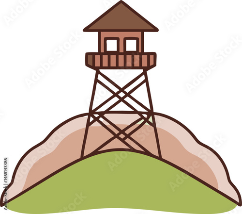 vector illustration of a lighthouse