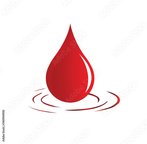 Blood drop design	