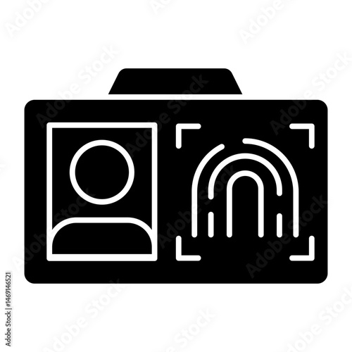  Biometric ID glyph icon