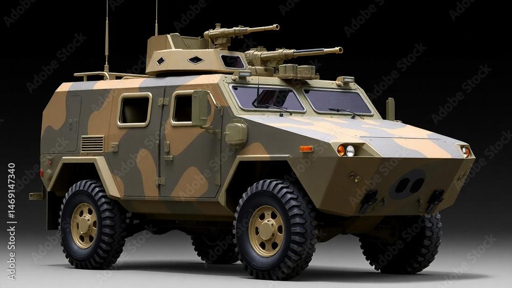 Fototapeta premium Military vehicle armored personnel carrier
