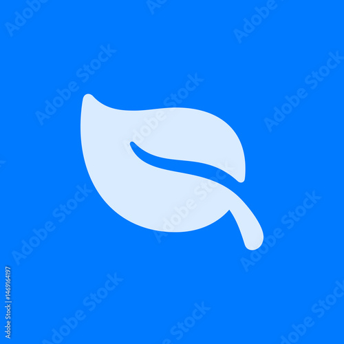 Filled Leaf Icon