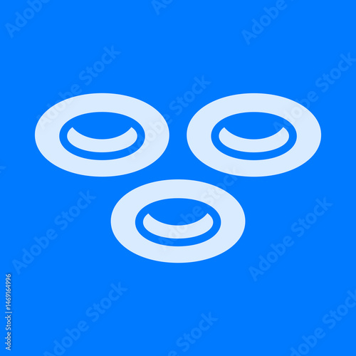 Filled Triple Recessed Light