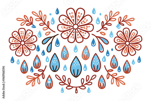 Droplet-shaped petals that look semi-melted and puffed