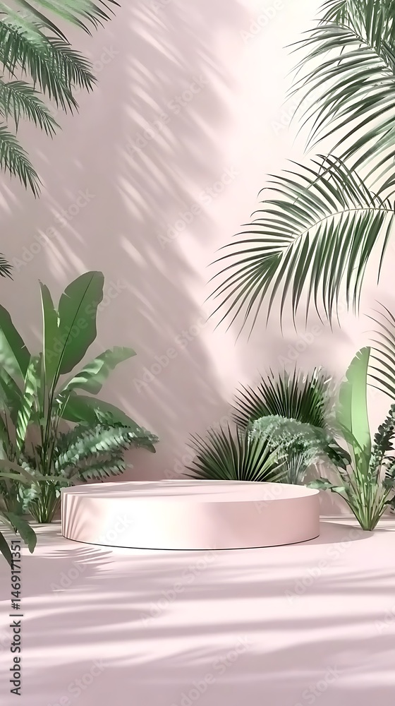 Fototapeta premium Palm Shade Reverie