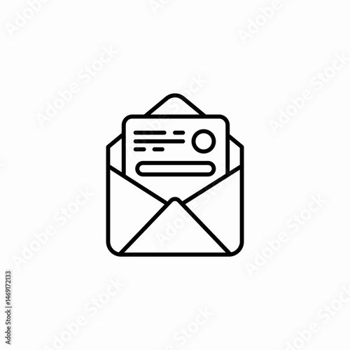 open email icon sign vector