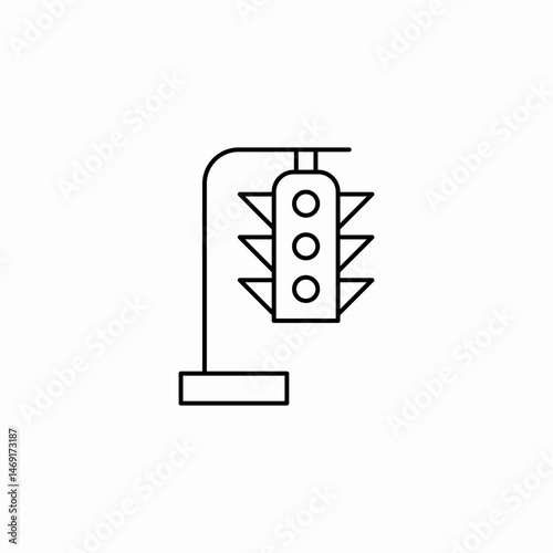 trafic light icon sign vector