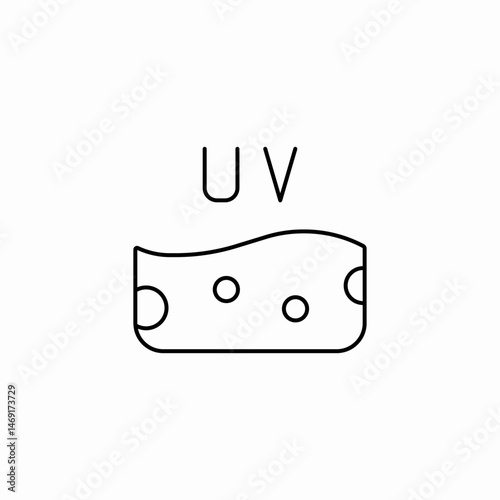uv rays icon sign vector