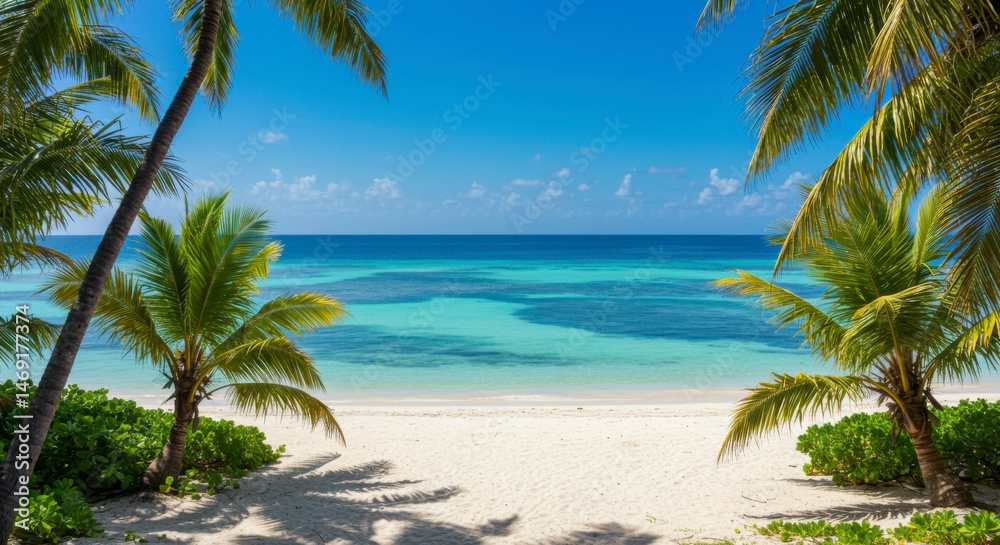 Obraz premium Tropical beach paradise (16)