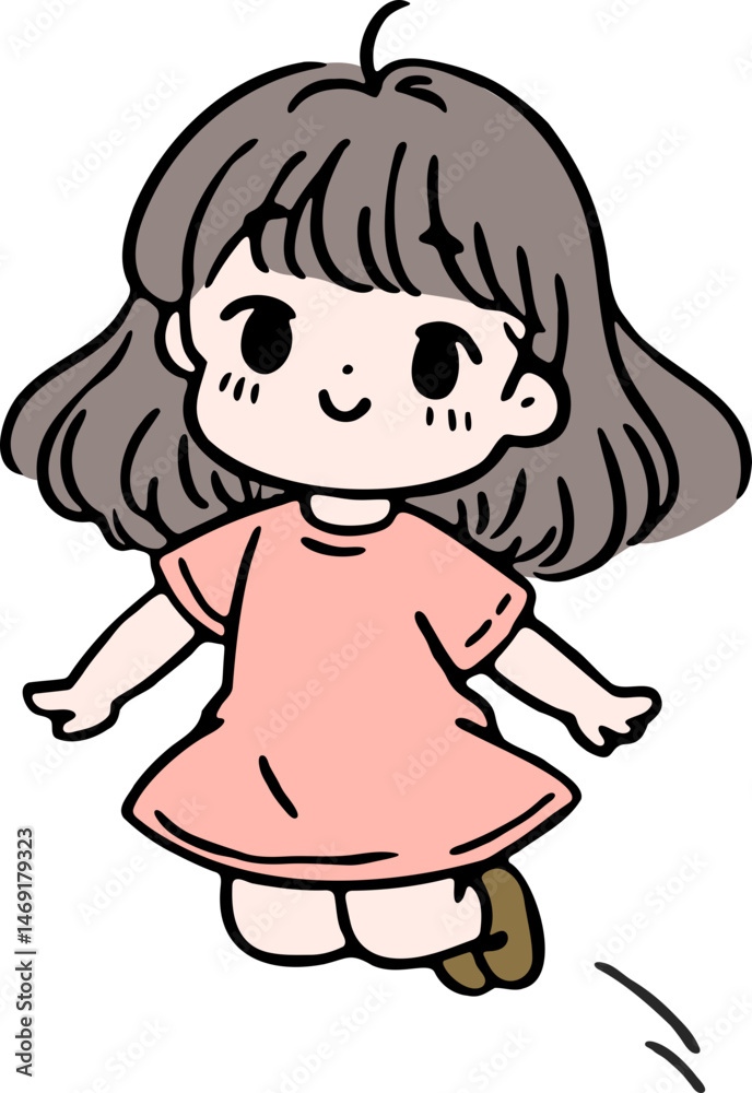 점프 소녀 신나는점프 귀여운소녀 신나는운동 점프 소녀 신나는점프 귀여운소녀 신나는운동