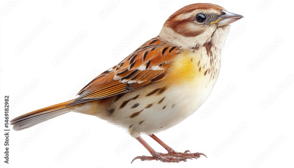 Small bird, side profile Small bird, side profile