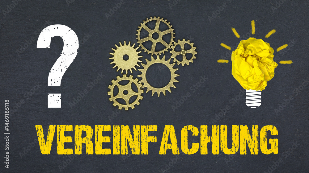 Obraz premium Vereinfachung 