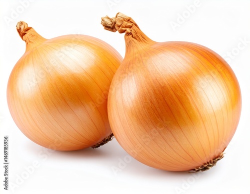 Wallpaper Mural Yellow onion close view over white background Torontodigital.ca