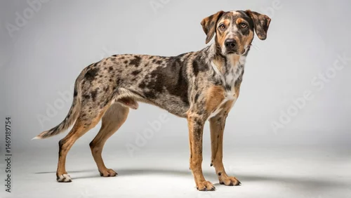 Obraz Catahoula Leopard on studio background

