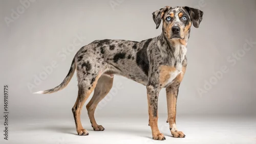 Obraz Catahoula Leopard on studio background
