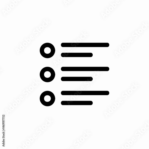 bullet point icon sign vector