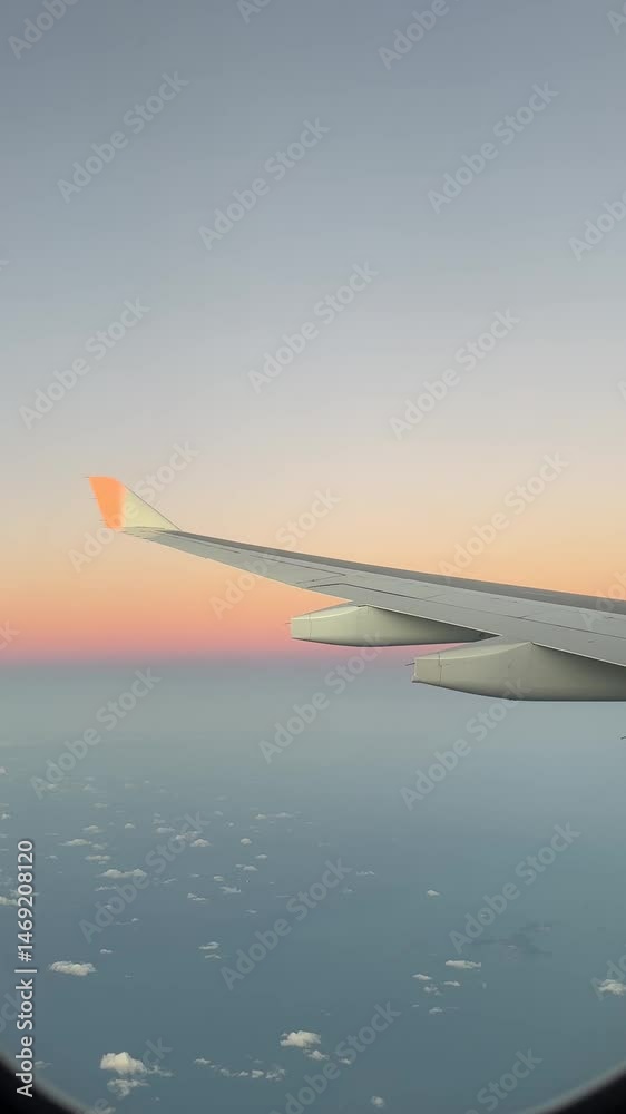 view from airplane window