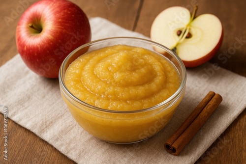 Wallpaper Mural Applesauce A natural dessert or filling for baking. Torontodigital.ca