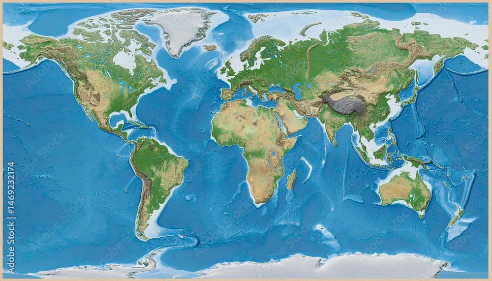 Fototapeta premium map of the world
