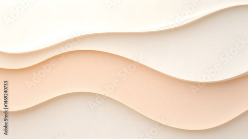 Wallpaper Mural Abstract Wave Ripple Pattern on Neutral Background Torontodigital.ca