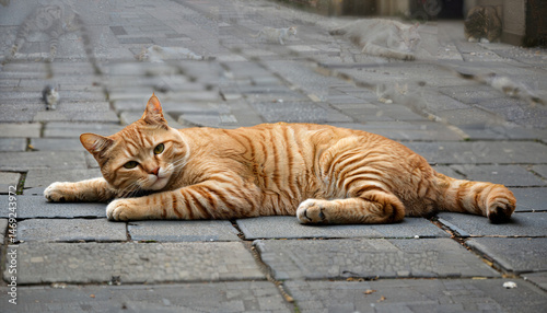 Le chat en détente