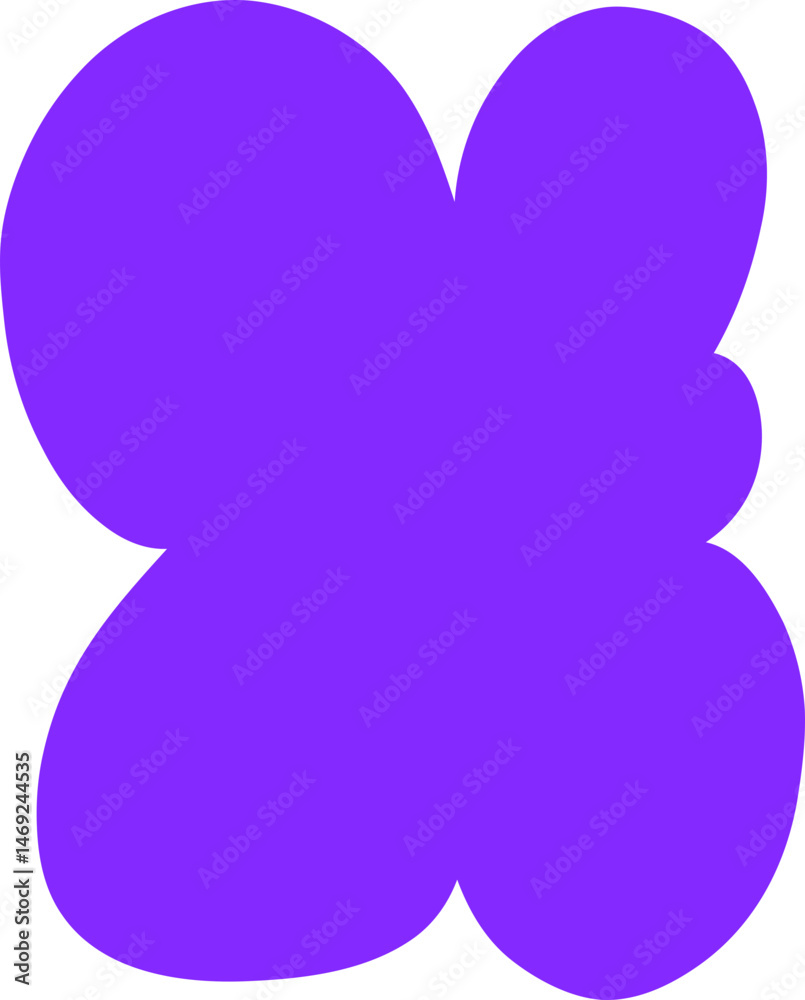 Abstract purple butterfly shape, concept of transformation and change Abstract purple butterfly shape, concept of transformation and change