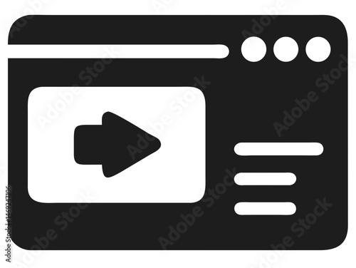 Video meeting application icon representing communication and online conference call