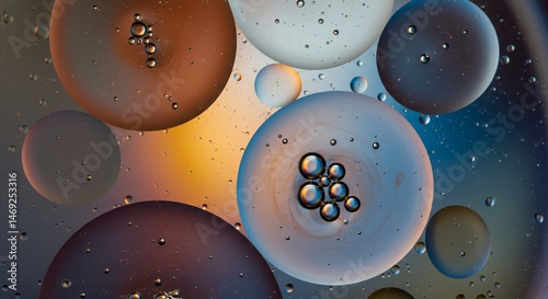 Cosmic Abstract: A Symphony of Oil and Water