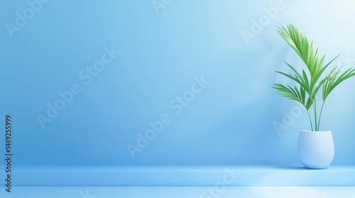 A minimalist blue aesthetic wallpaper with soft geometric shapes and smooth gradients, giving a peaceful and contemporary feel.