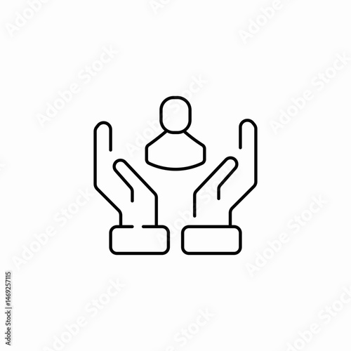 customer care icon sign vector