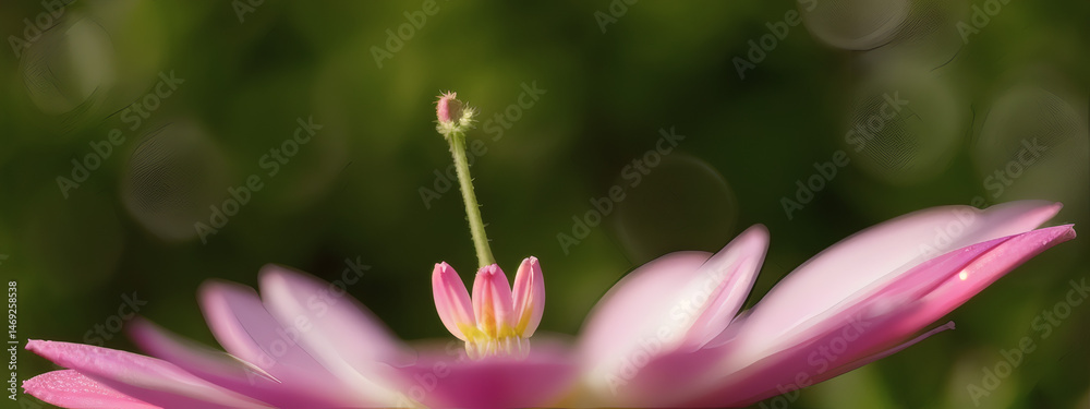 Macro Photography of Blooming Flower Petals with Natural Soft Focus Macro Photography of Blooming Flower Petals with Natural Soft Focus