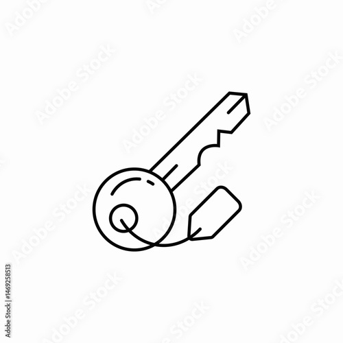 door keys icon sign vector