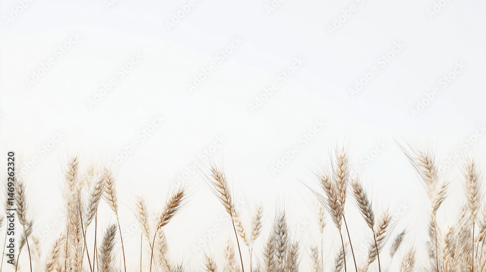 Fototapeta premium Ears of wheat isolated on white background 