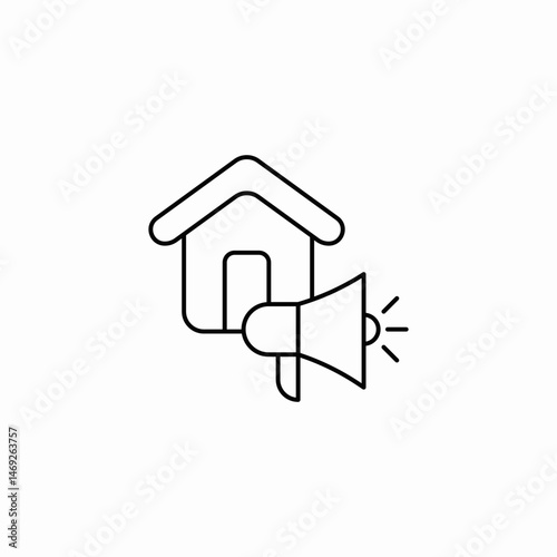 house promotion icon sign vector