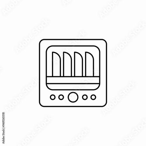 light switch icon sign vector