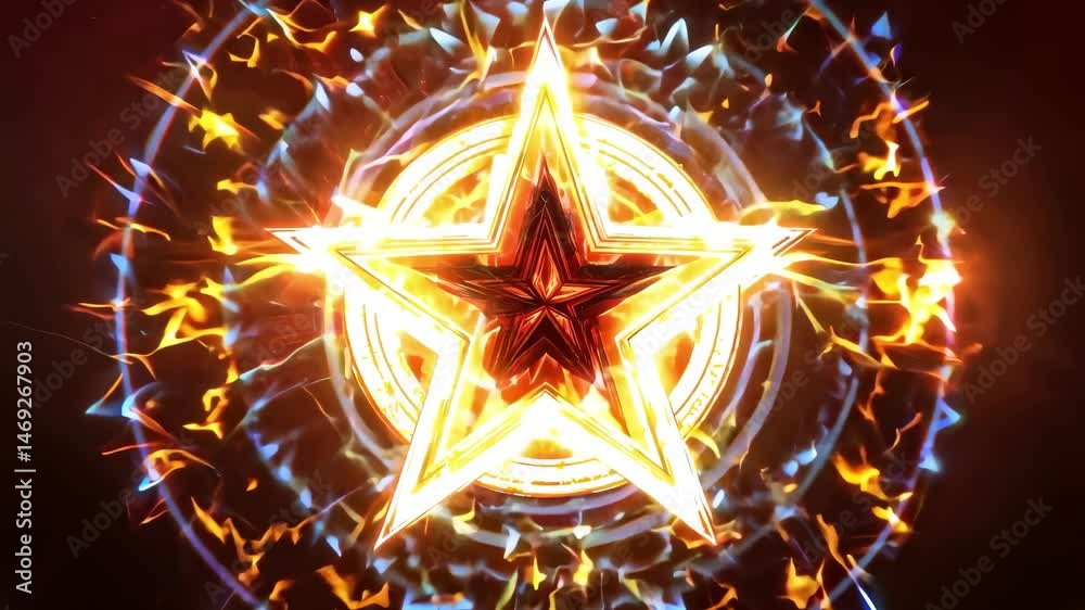 Fiery Star Animation