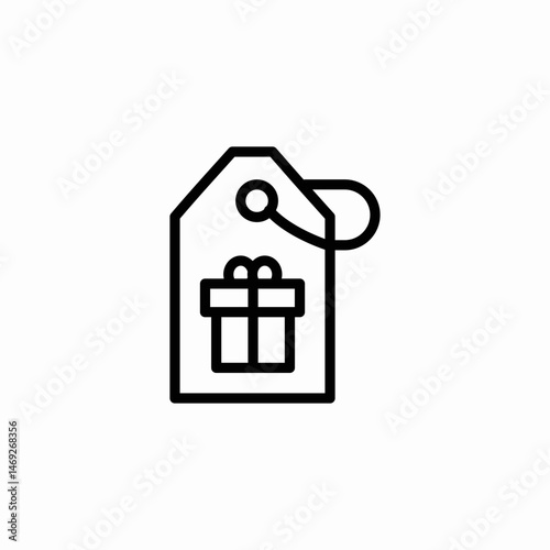 price tag gift icon sign vector