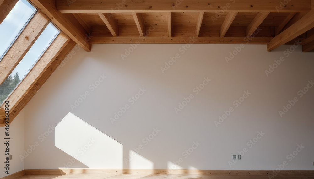 Obraz premium wooden roof of the house