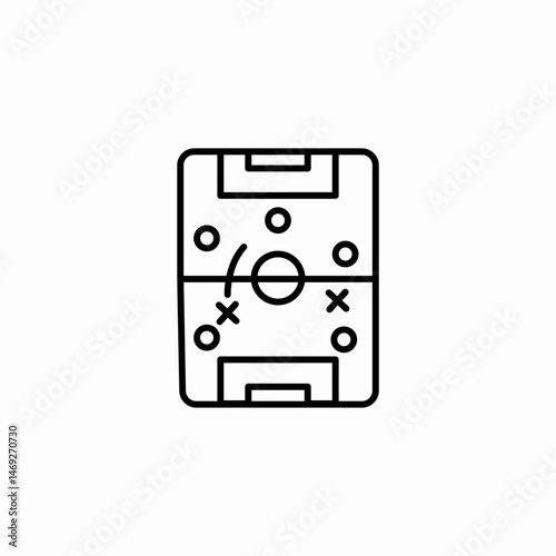 soccer field icon sign vector