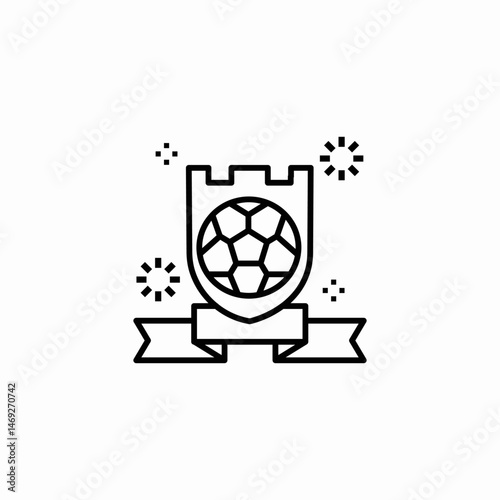soccer cup icon sign vector