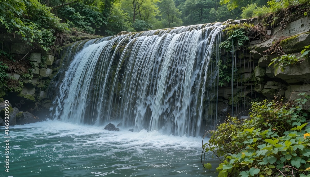 Obraz premium waterfall in the forest