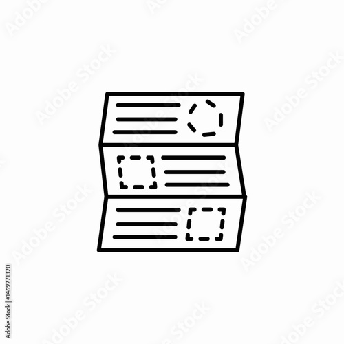 stack papers icon sign vector
