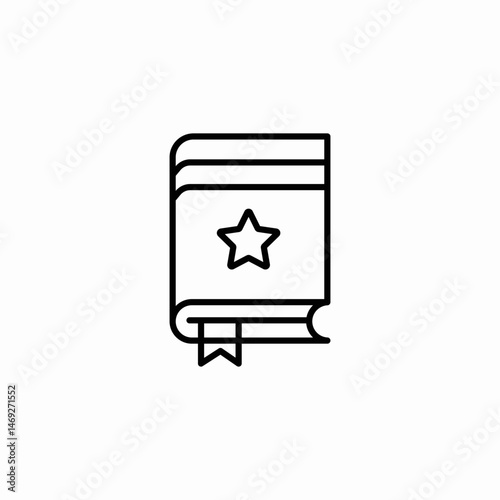 star book icon sign vector