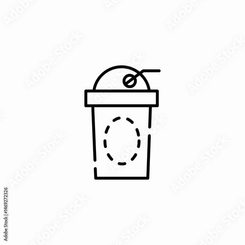 thermos drink icon sign vector