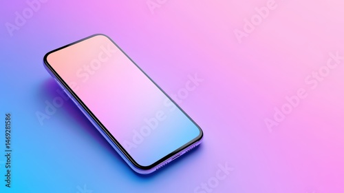 A sleek and modern phone icon displayed on a smartphone screen with a minimalistic design and vibrant background.