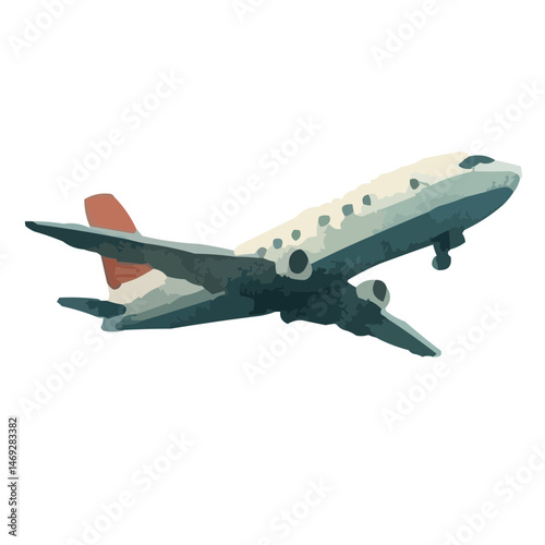 airplane isolated on white