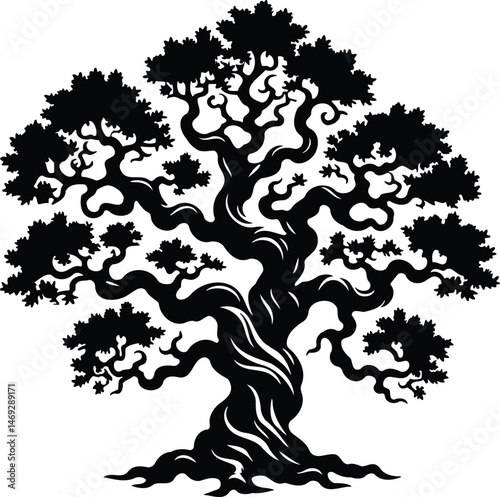 Frankincense Tree Vector Icon