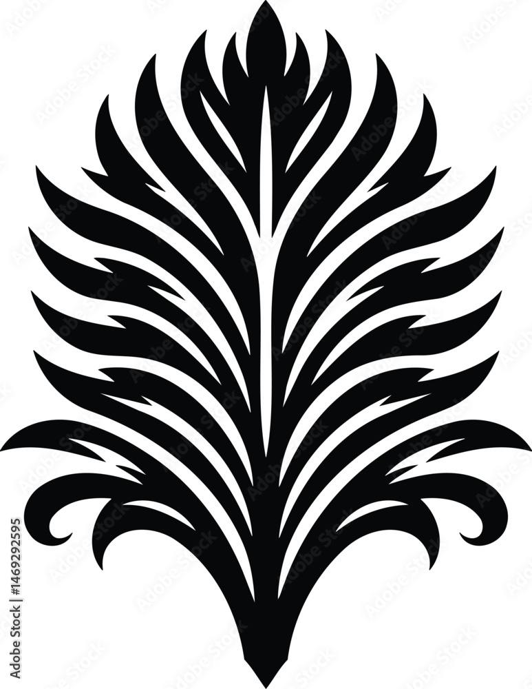 Obraz premium Stylized Palm Silhouette
