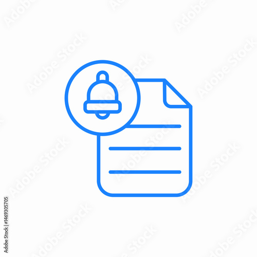 alert document icon sign vector